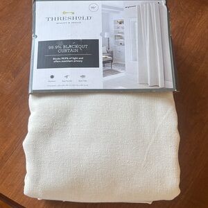 Threshold White Linen Aruba Blackout Curtain